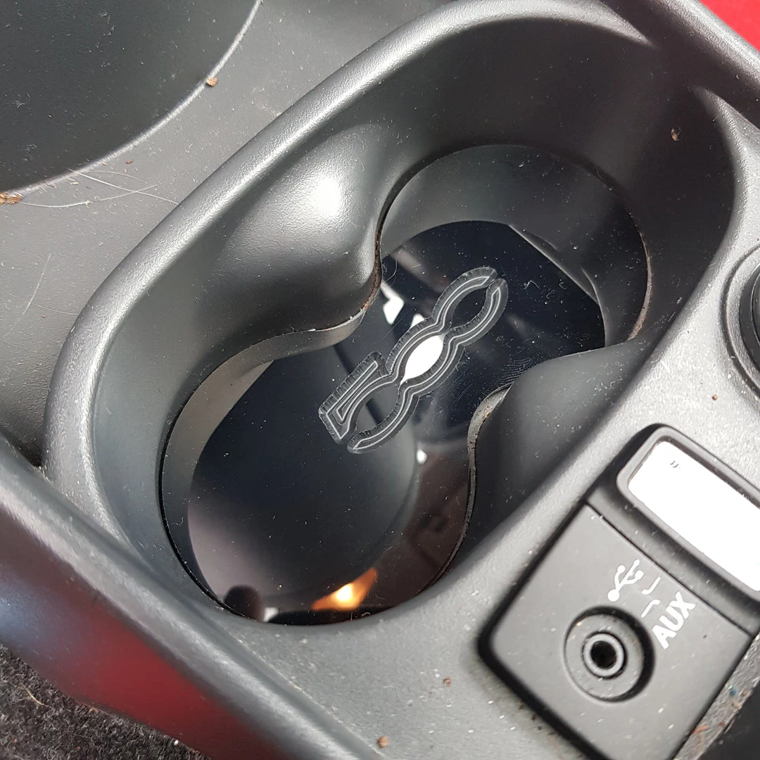 Paintmodz Proform Ltd New Fiat 500 (inc Abarth) Engraved Cup Holder Insert Set (2007-2014 Pre-Facelift) 3 Paintmodz Proform Ltd New Fiat 500 (inc Abarth) Engraved Cup Holder Insert Set (2007-2014 Pre-Facelift)