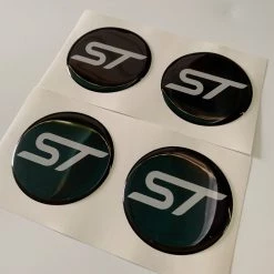 Paintmodz Proform Ltd Ford Focus Wheel Centre Cap Gel Overlays For 55mm Centre Caps