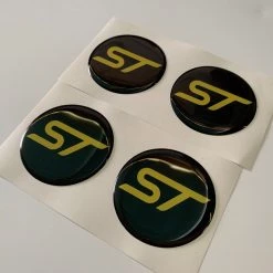 Paintmodz Proform Ltd Ford Focus Wheel Centre Cap Gel Overlays For 55mm Centre Caps