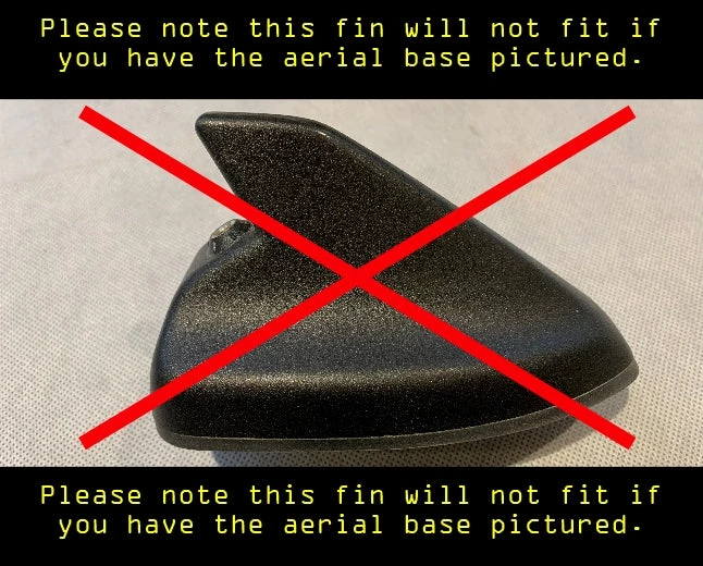 Paintmodz Proform 'Shark Fin' Aerial (Raw Plastic) - Mk3/3.5 Ford Focus / Mk8 Ford Fiesta 2 Paintmodz Proform 'Shark Fin' Aerial (Raw Plastic) - Mk3/3.5 Ford Focus / Mk8 Ford Fiesta