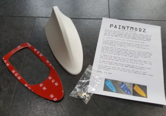 Paintmodz Proform 'Shark Fin' Aerial (Raw Plastic) - Mk3/3.5 Ford Focus / Mk8 Ford Fiesta 1 Paintmodz Proform 'Shark Fin' Aerial (Raw Plastic) - Mk3/3.5 Ford Focus / Mk8 Ford Fiesta